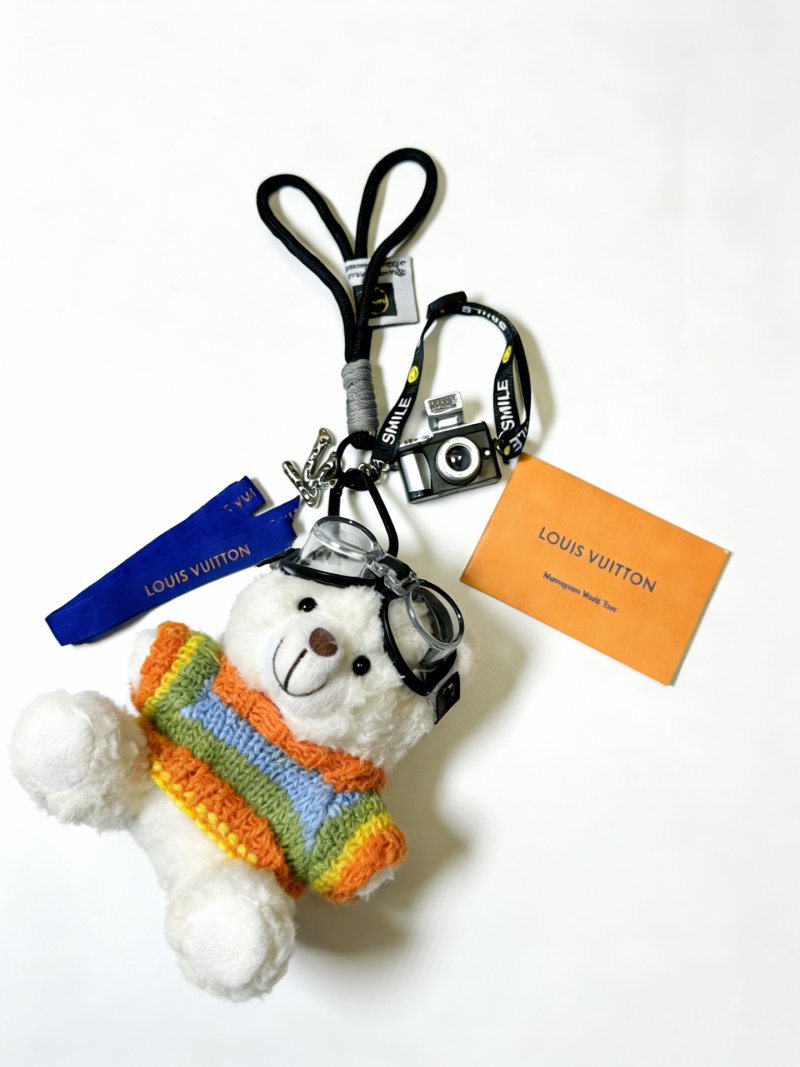 Louis Vuitton Anger Forest Teddy Bear Keychain Charm view