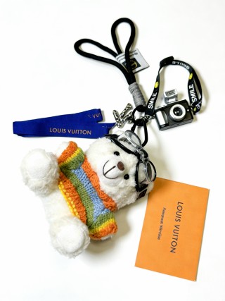 Louis Vuitton Anger Forest Teddy Bear Keychain Charm view 4
