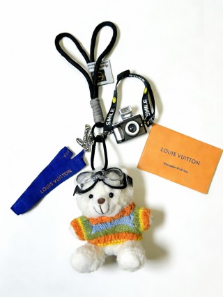 Louis Vuitton Anger Forest Teddy Bear Keychain Charm view 6