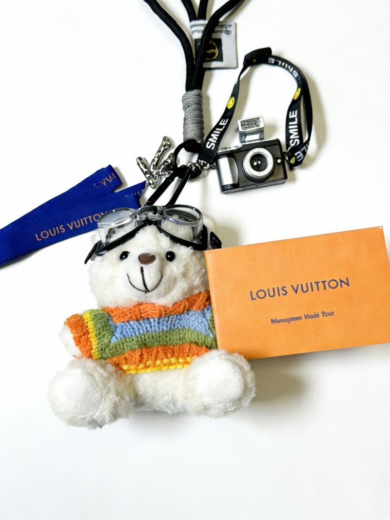 Louis Vuitton Anger Forest Teddy Bear Keychain Charm view
