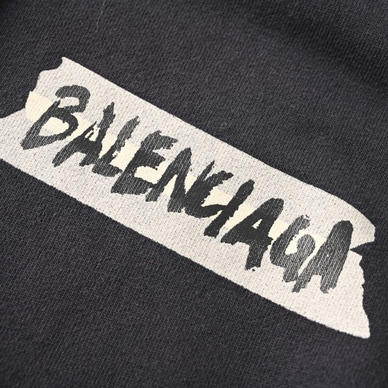 Balenciaga Black Logo Zip Hoodie view
