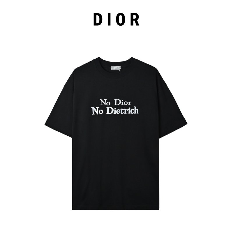 Dior 'No Dior No Dietrich' Black T-Shirt view