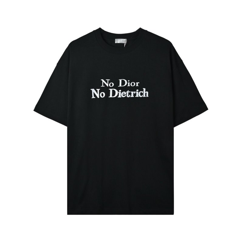Dior 'No Dior No Dietrich' Black T-Shirt view