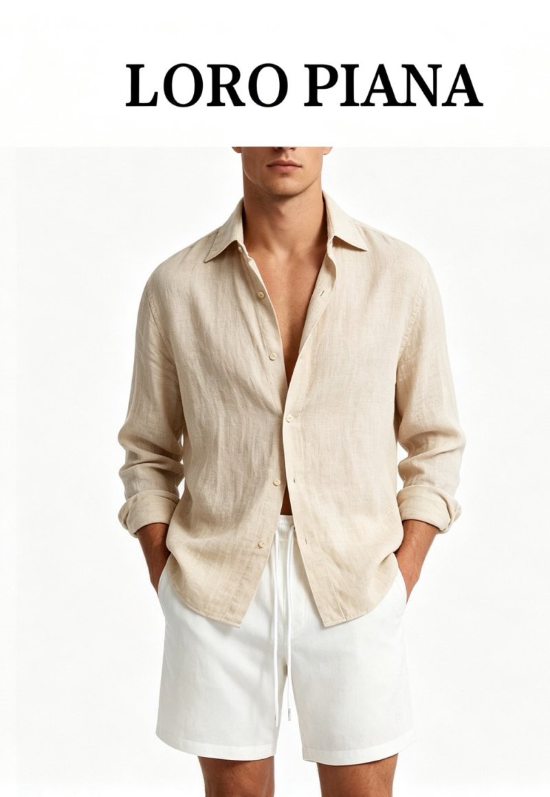 Loro Piana White Drawstring Shorts view