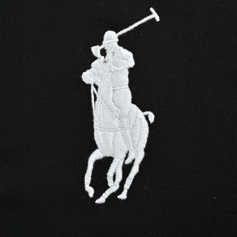 Polo Ralph Lauren Black Multi-Logo Polo Shirt view