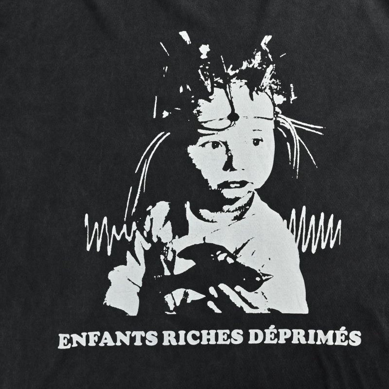 Riches Déprimes Black Graphic Longsleeve T-Shirt view