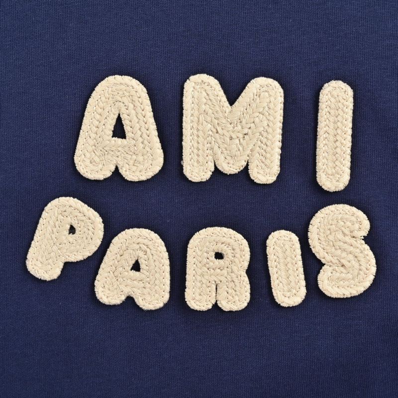 Ami Paris Navy Logo T-Shirt view