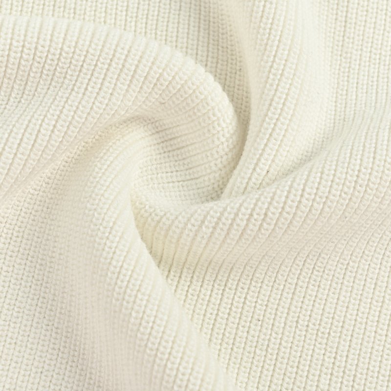 Premium Cream Ribbed Short Sleeve Polo T-Shirt view