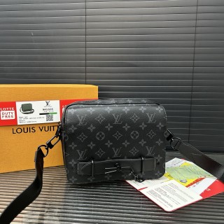 Louis Vuitton Steamer Monogram Messenger Bag Black