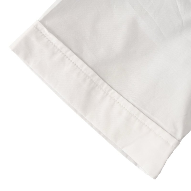 White Button-Up Casual Shirt with Chest Pocket view