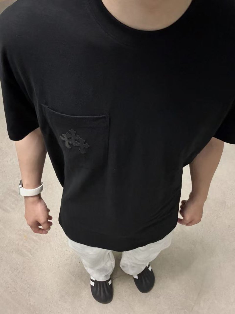 Chrome Hearts Black Chest Pocket T-Shirt