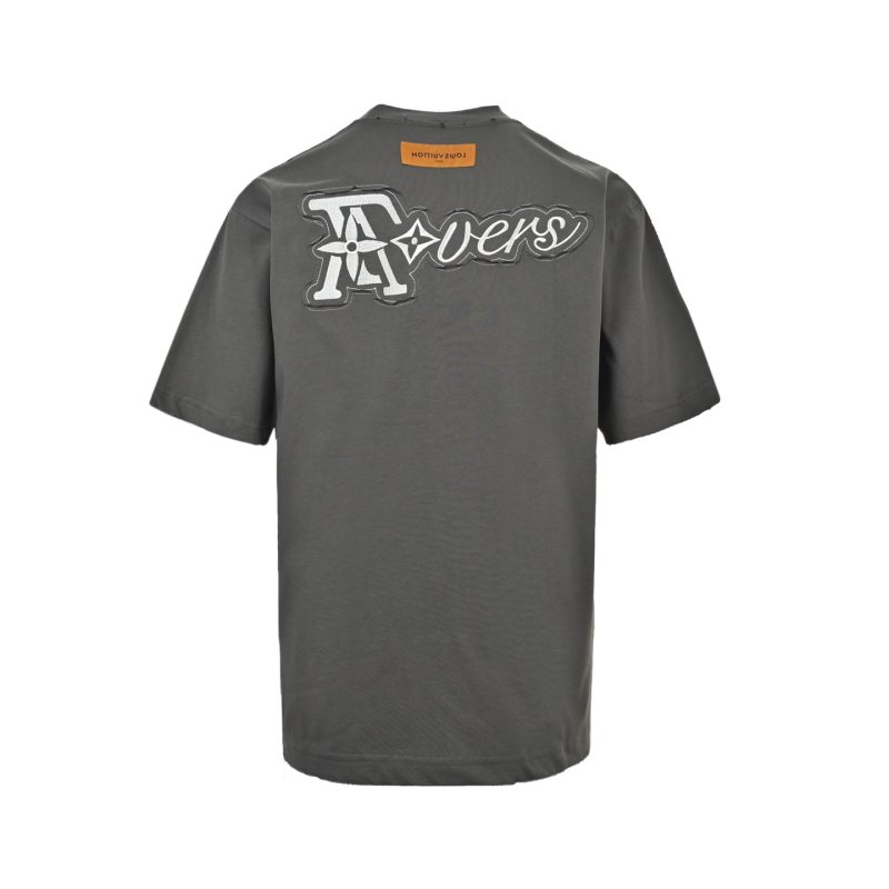 Louis Vuitton Monogram Logo Oversized T-Shirt Charcoal Grey view