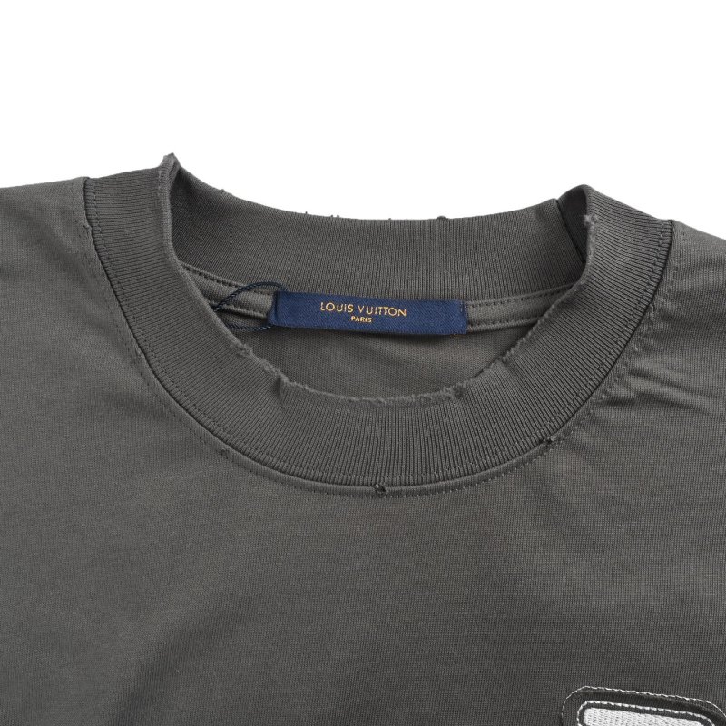 Louis Vuitton Monogram Logo Oversized T-Shirt Charcoal Grey view