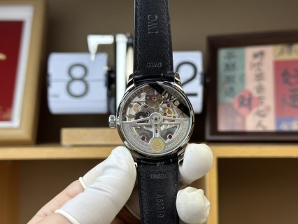 IWC Portuguese Black Dial Chronograph Watch view 4