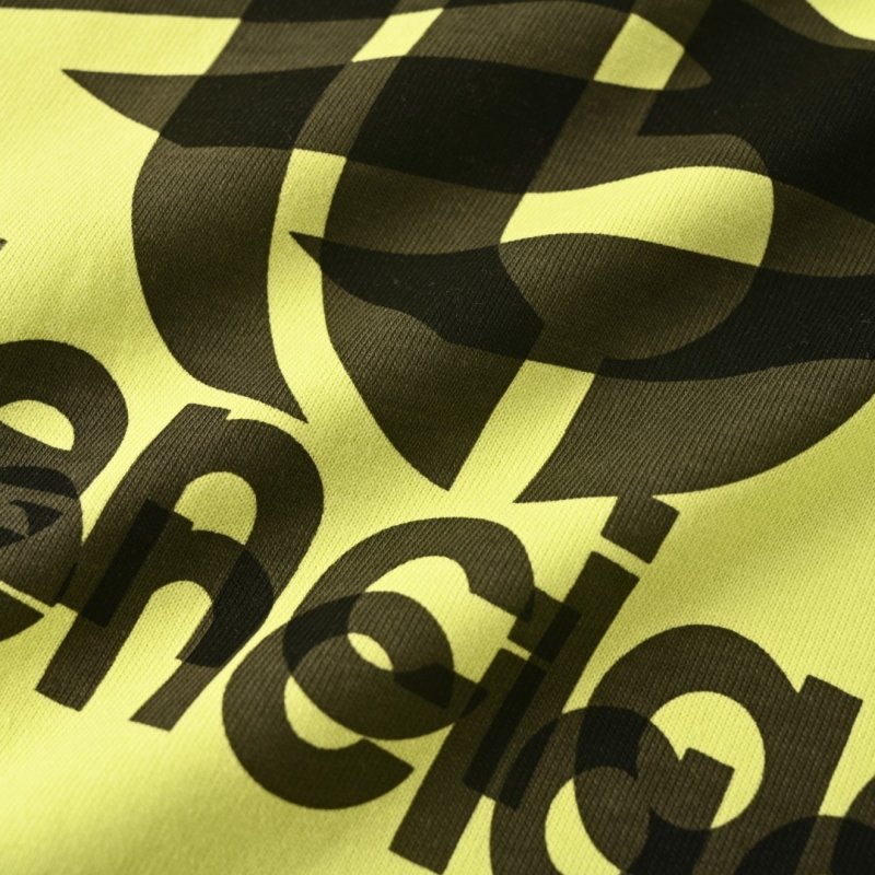 Balenciaga Logo Print T-Shirt Lime Yellow view