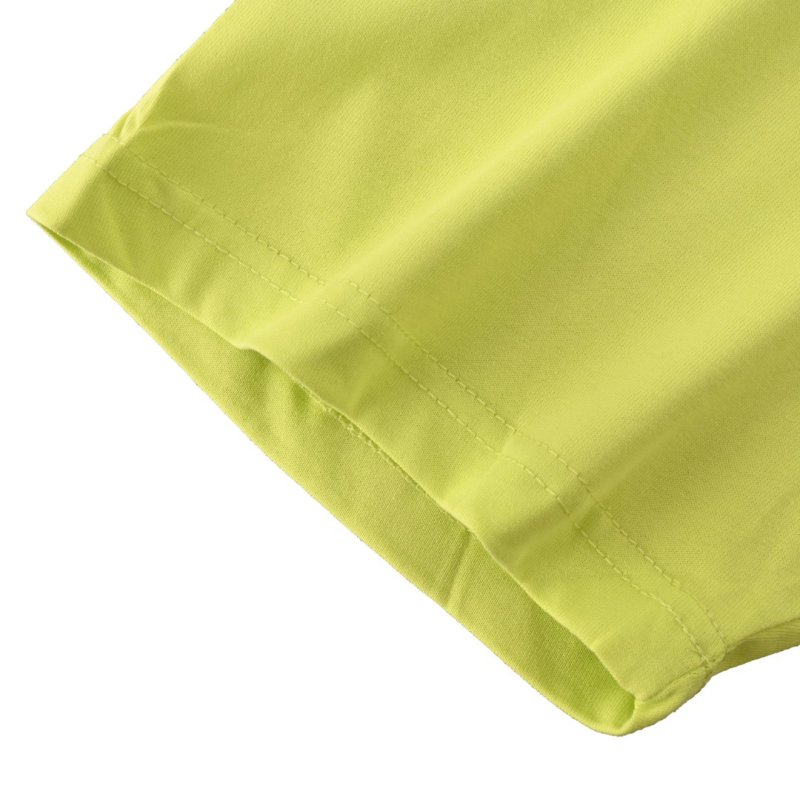 Balenciaga Logo Print T-Shirt Lime Yellow view