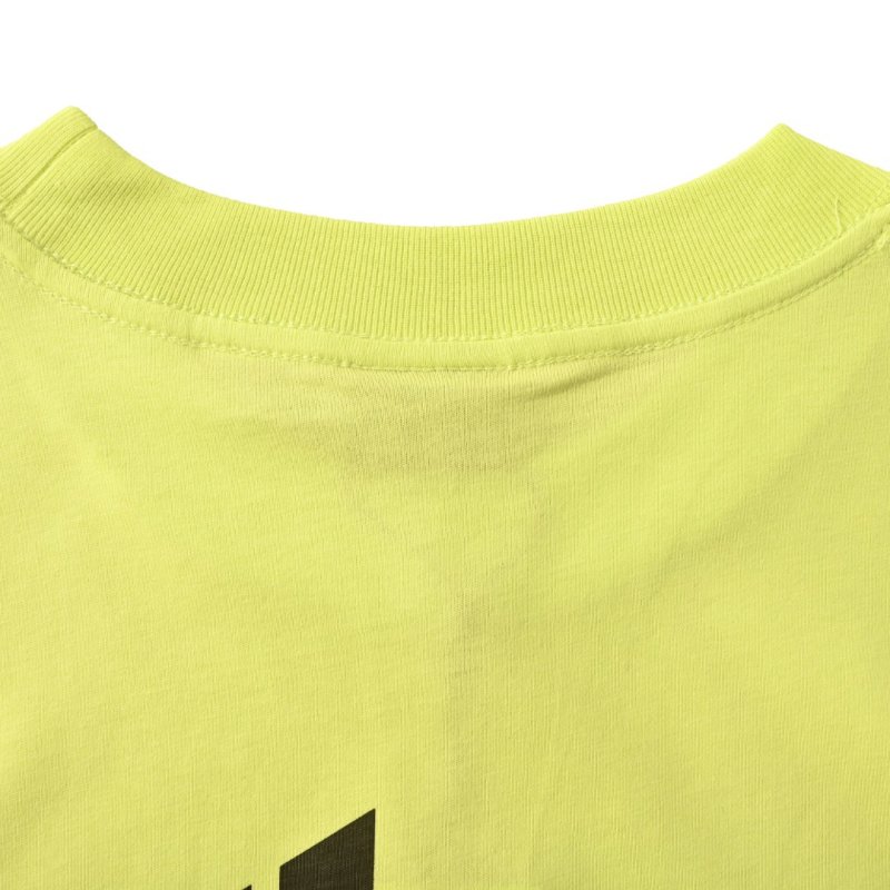 Balenciaga Logo Print T-Shirt Lime Yellow view