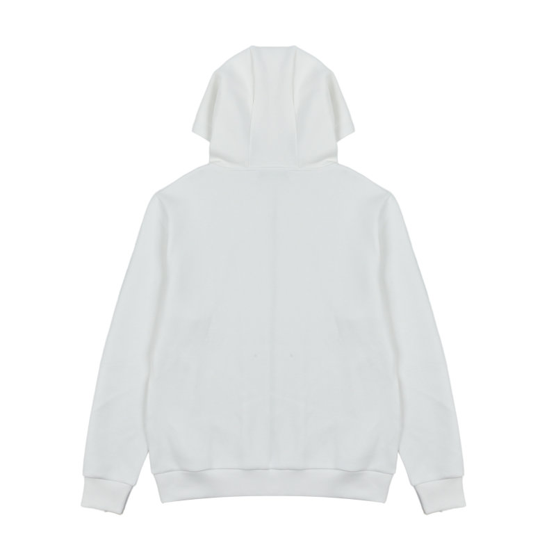 White Zip-Up Windbreaker Jacket with Colour-Block Detail view