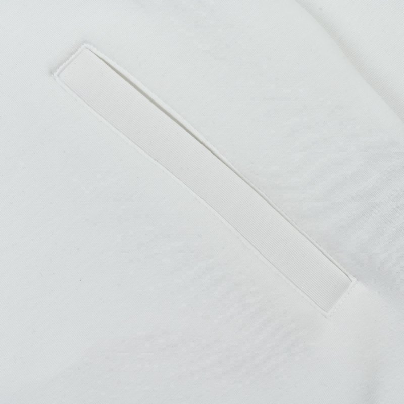 White Zip-Up Windbreaker Jacket with Colour-Block Detail view