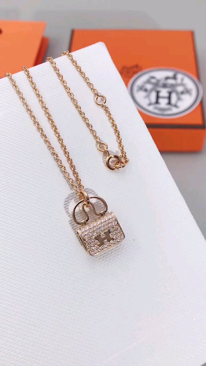 Tory Burch Gold Crystal Lock Pendant Necklace