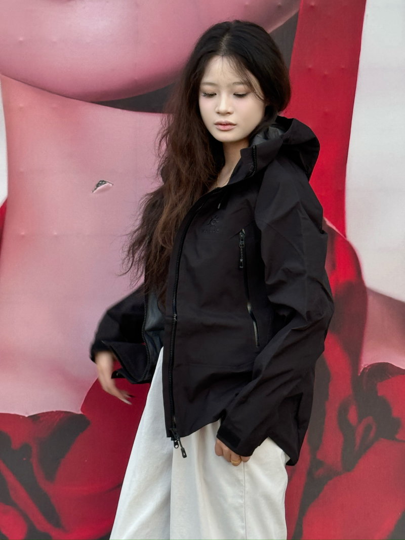 Black MX Lightweight Windbreaker Jacket