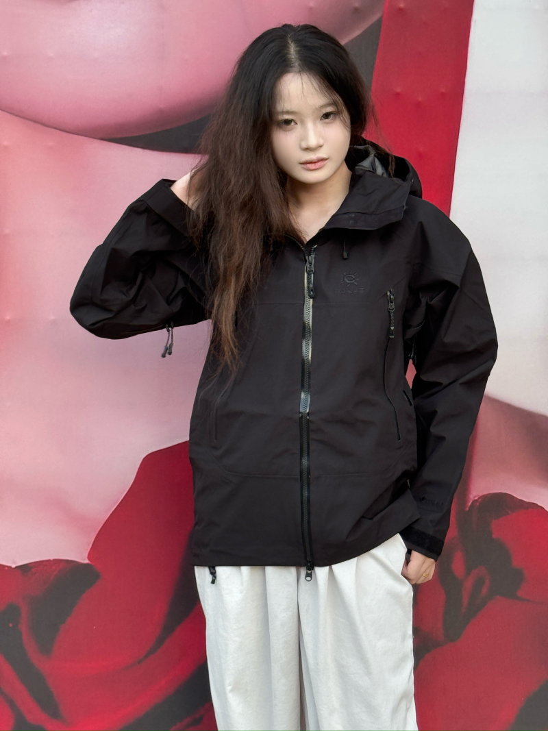 Black MX Lightweight Windbreaker Jacket view
