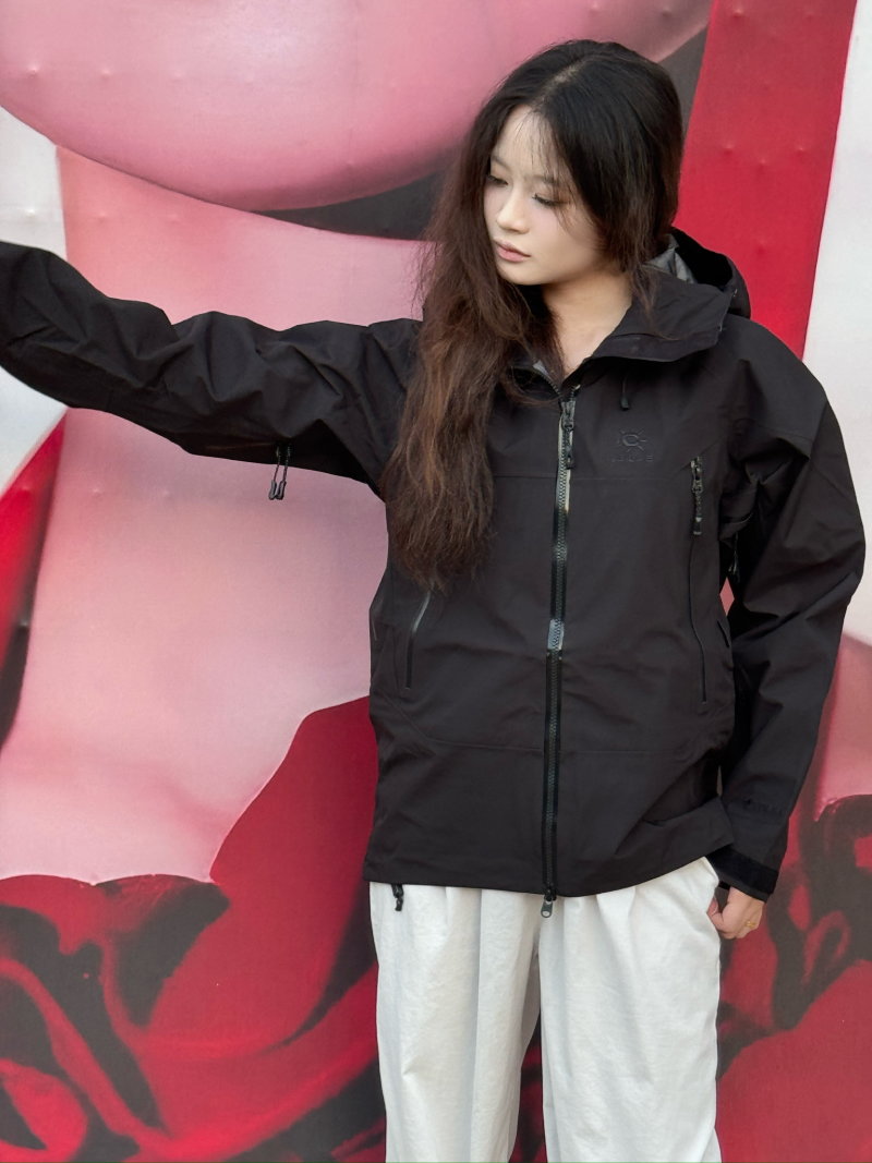 Black MX Lightweight Windbreaker Jacket view