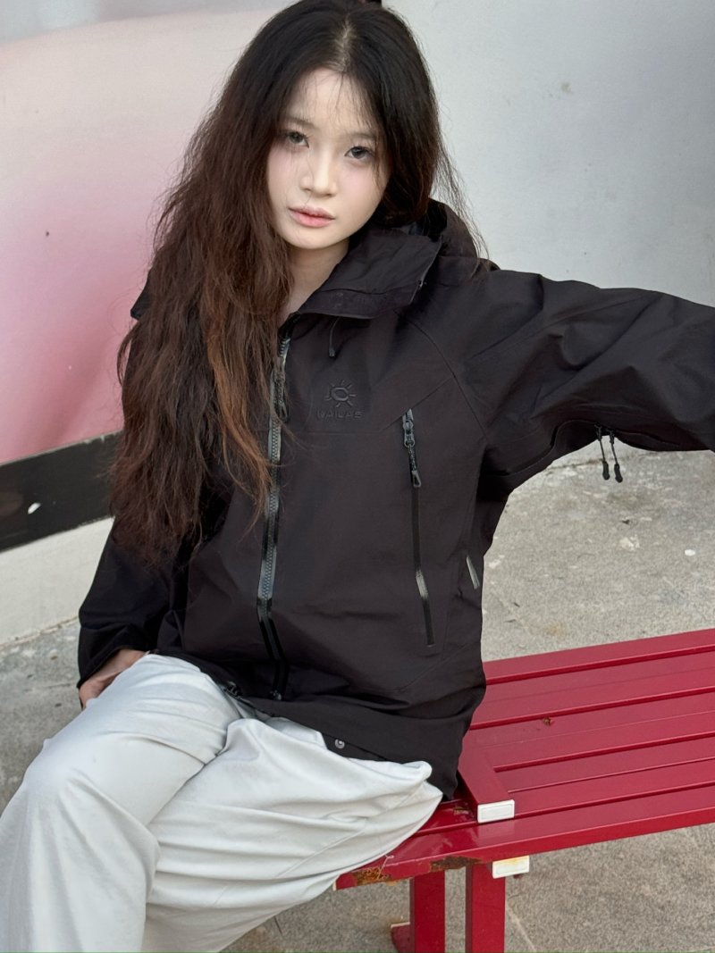Black MX Lightweight Windbreaker Jacket view
