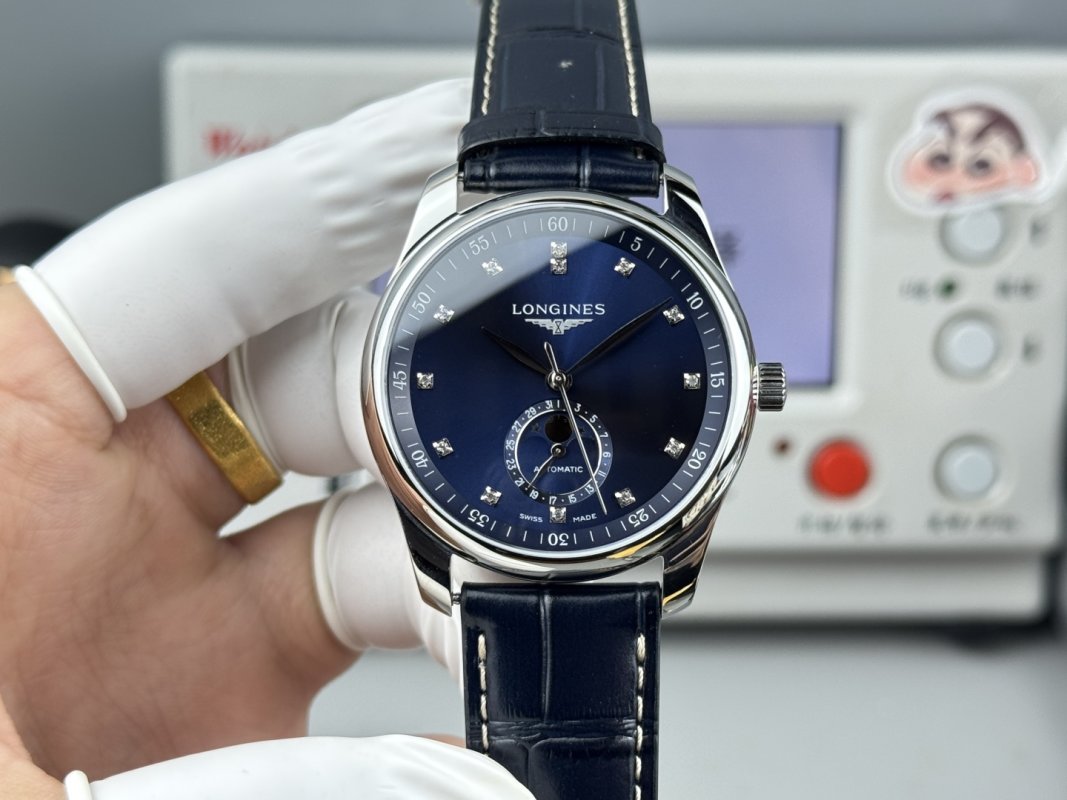 Longines Master Collection Moonphase 40mm Automatic Watch Blue
