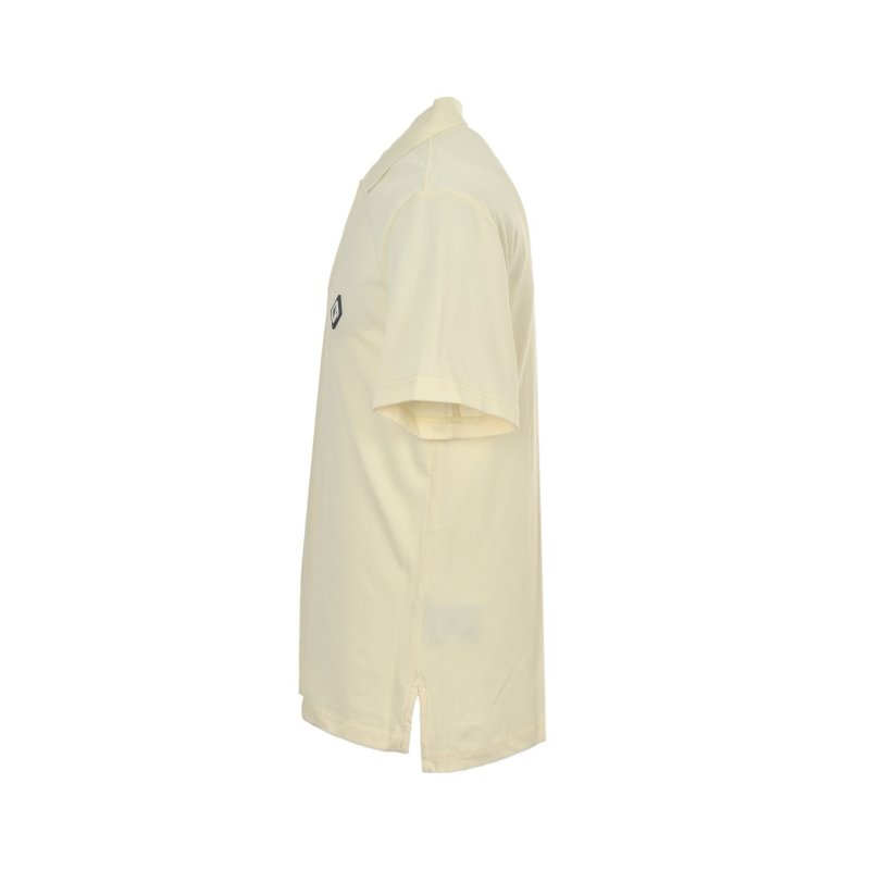 White Short Sleeve Polo T-Shirt with Embroidered Logo view