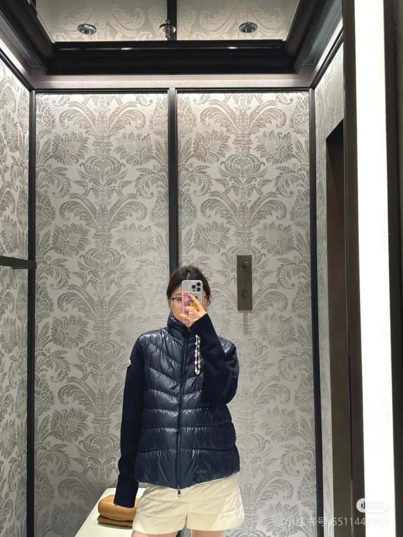 Black Quilted Puffer Down Vest Jacket view