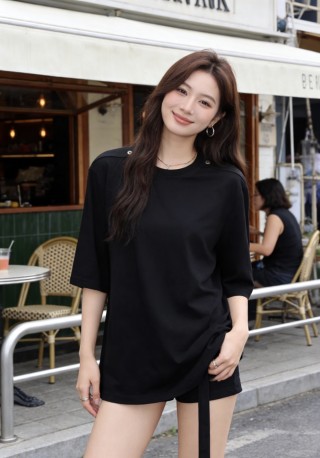 Black Oversized Short Sleeve T-Shirt