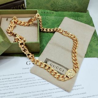 Gucci Double G Horsebit Gold Chain Necklace 55cm view 5