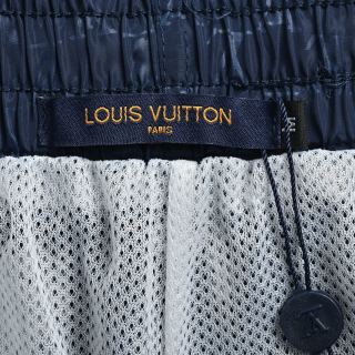 Louis Vuitton Monogram Beach Shorts Navy view 13