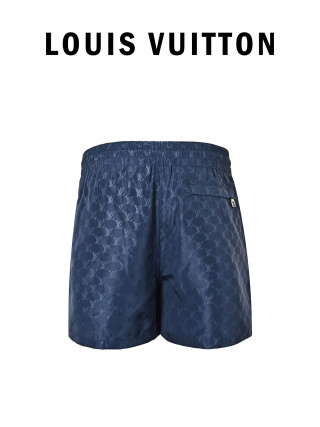 Louis Vuitton Monogram Beach Shorts Navy view 2