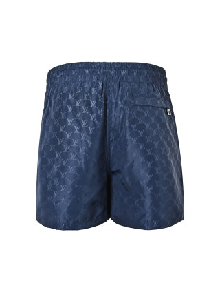 Louis Vuitton Monogram Beach Shorts Navy view 4