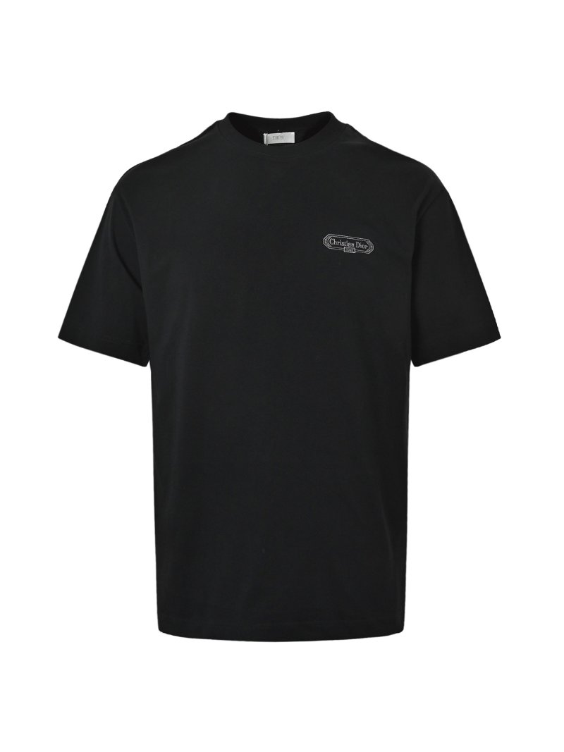 Black Short Sleeve T-Shirt with Chest Logo view