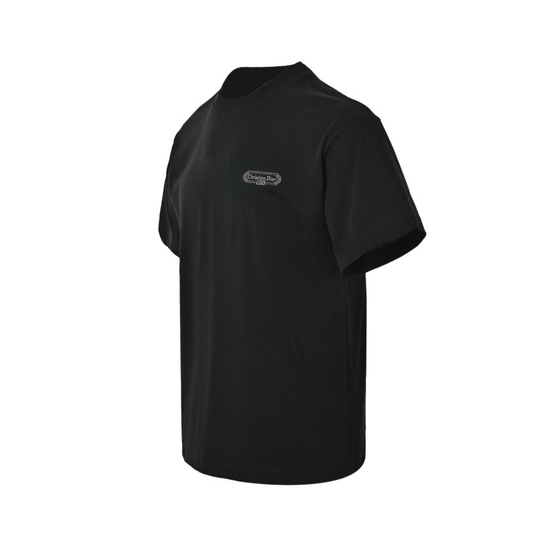 Black Short Sleeve T-Shirt with Chest Logo view