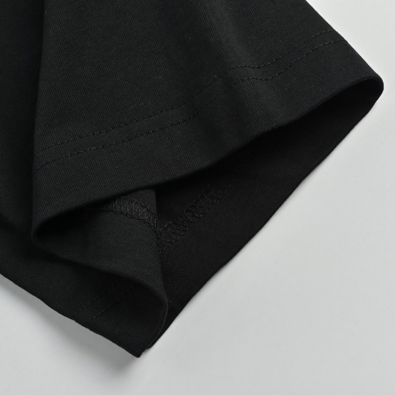 Black Short Sleeve T-Shirt with Chest Logo view