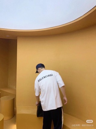 Balenciaga White Logo T-Shirt