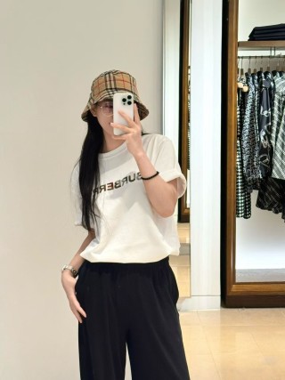 Burberry Logo White Short Sleeve T-Shirt