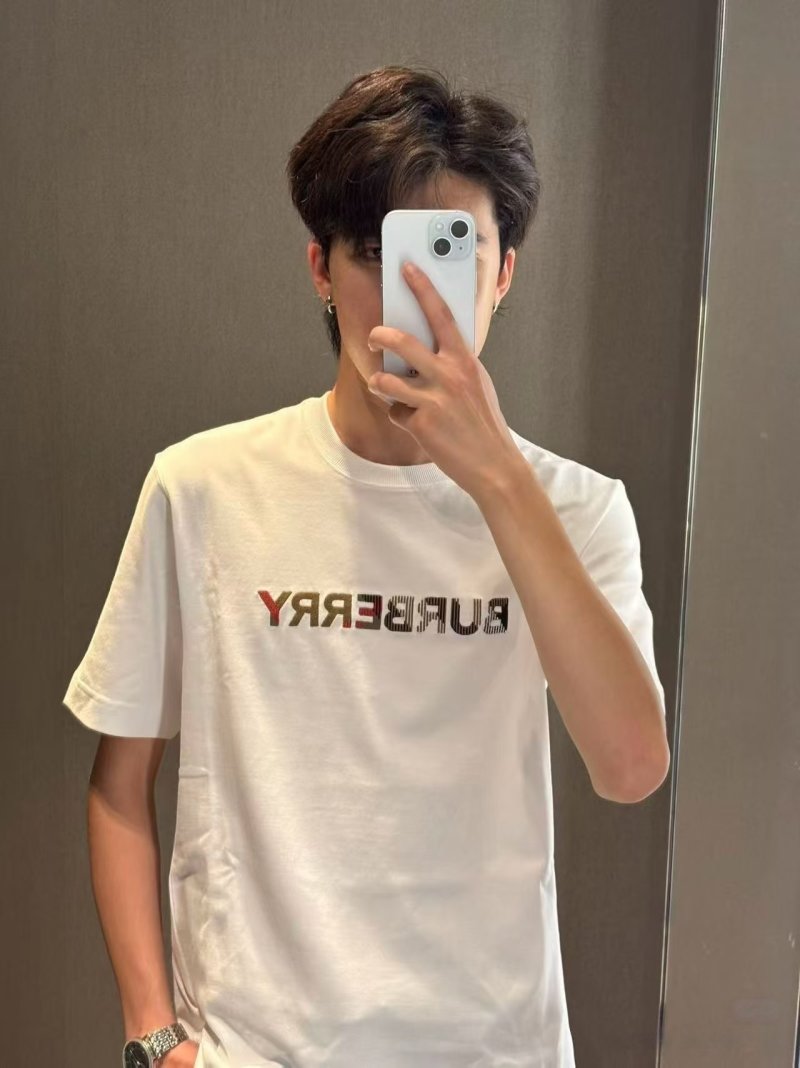 Burberry Logo White Short Sleeve T-Shirt view
