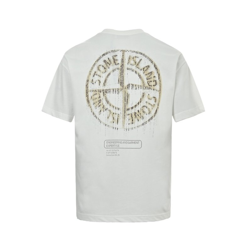 Stone Island White Logo T-Shirt view