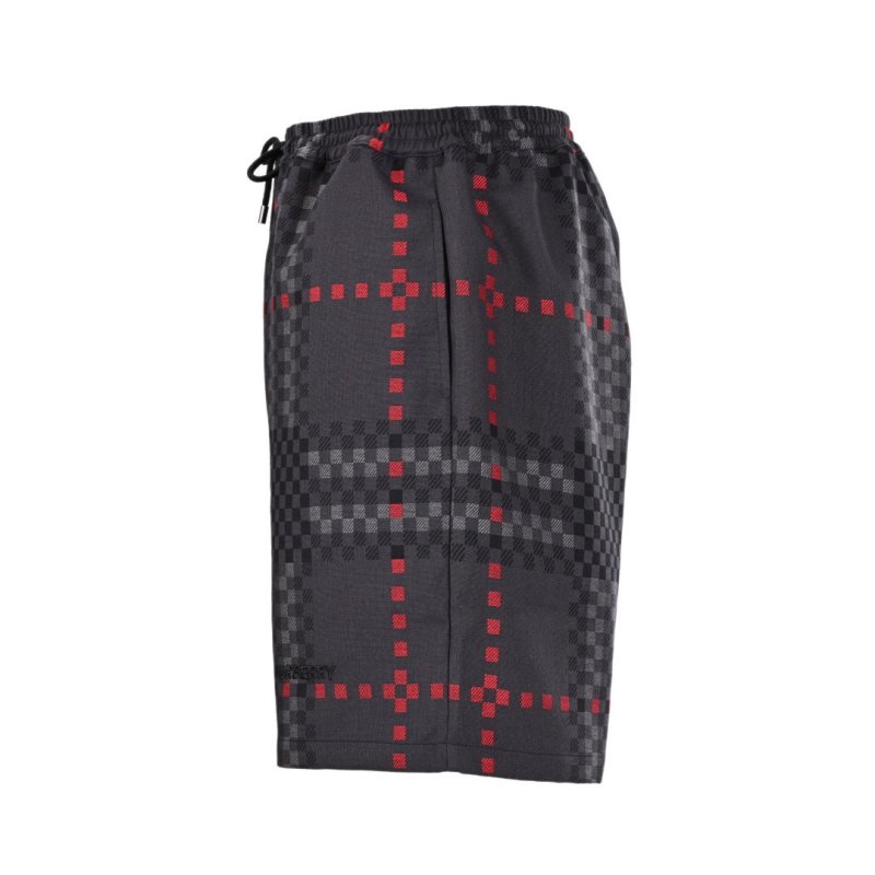 Burberry Monogram Check Shorts Black Red view