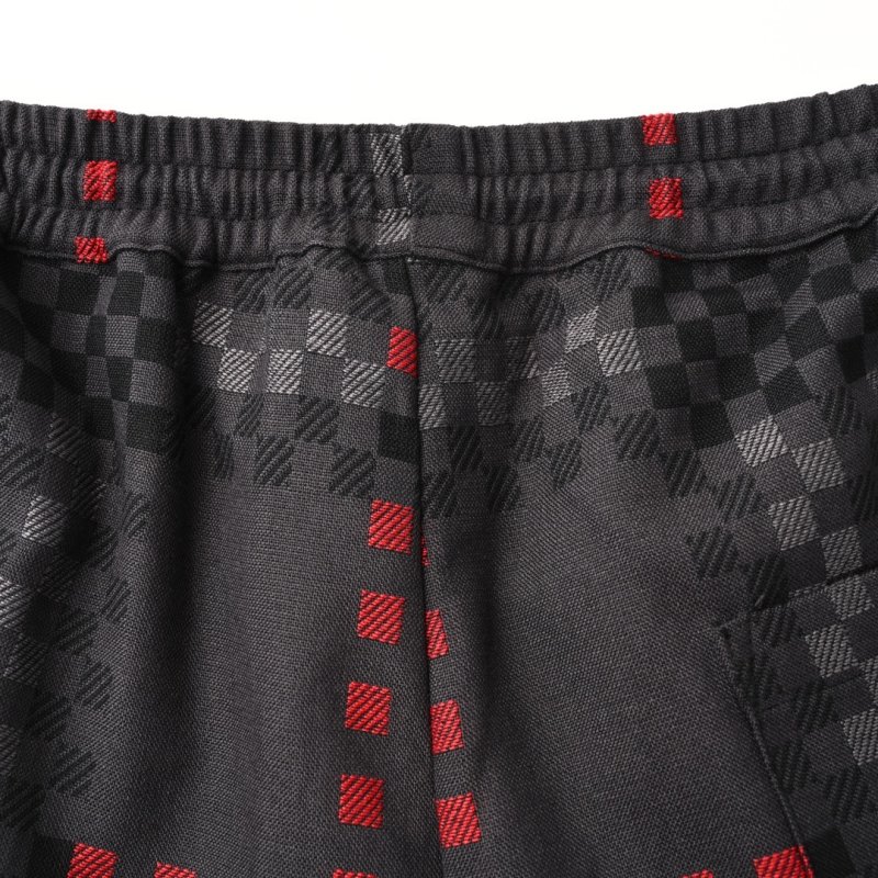 Burberry Monogram Check Shorts Black Red view