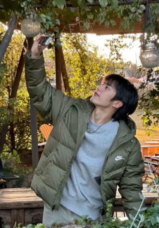 Nike Olive Green Puffer Down Jacket view 6