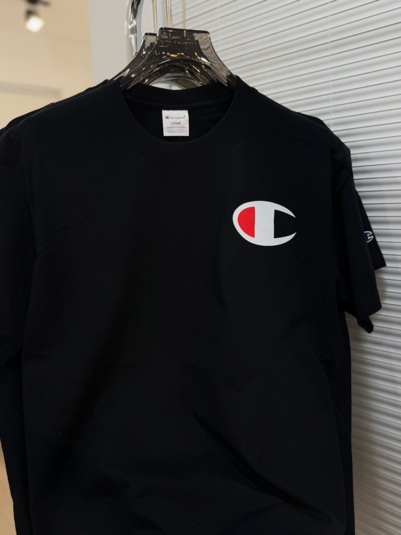 Champion Classic Logo Embroidered Short Sleeve T-Shirt White