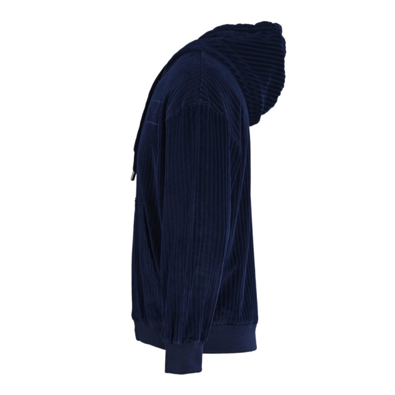 Fendi Navy Pinstripe Zip Hoodie Jacket view