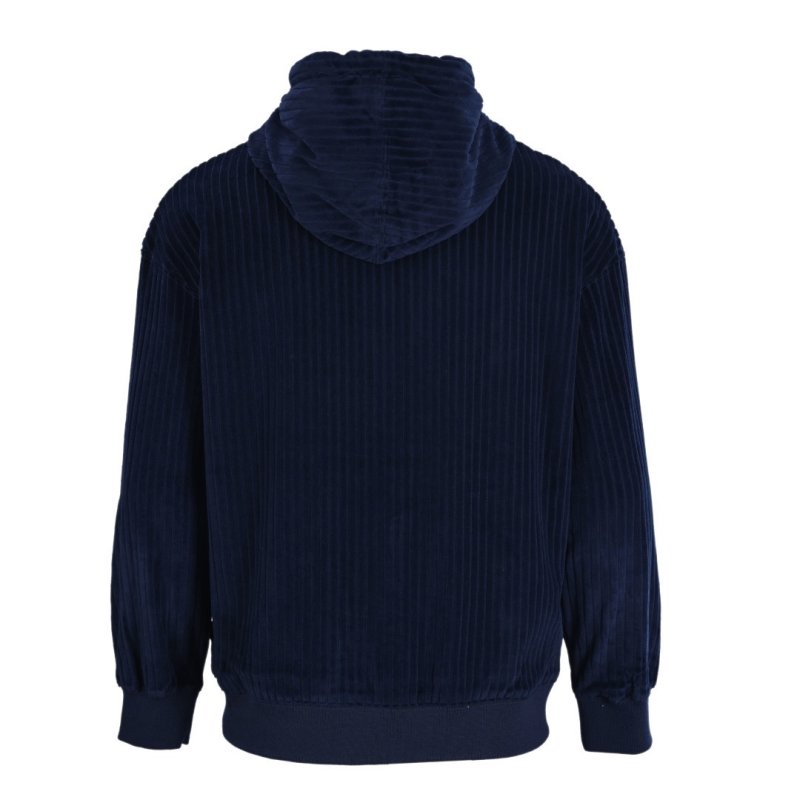 Fendi Navy Pinstripe Zip Hoodie Jacket view