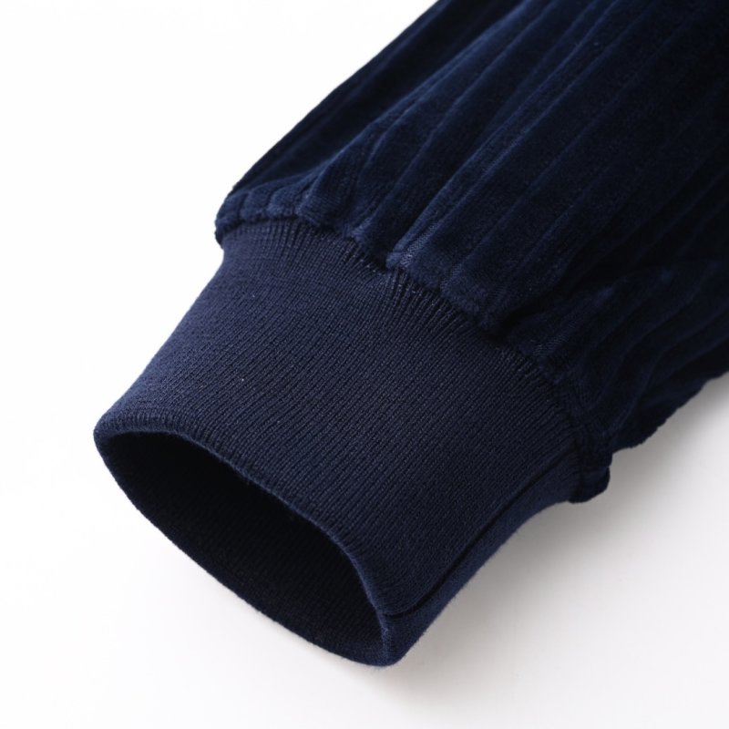 Fendi Navy Pinstripe Zip Hoodie Jacket view